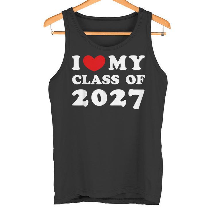 I Love My Class Of 2027 私は2027年のクラスが大好きで、2027年のクラスが好きです タンクトップ