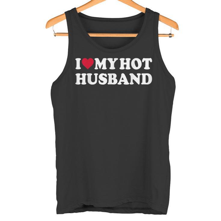 I Love My Hot Husband シャツ ファニー レッド ハート Love Hot Husband タンクトップ