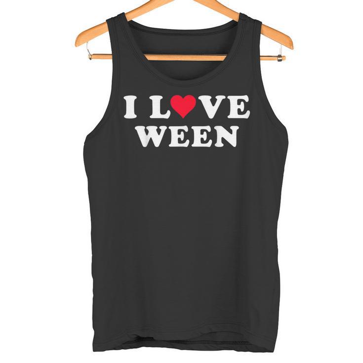I Love Ween マッチング ガールフレンド&ボーイフレンド ウィーンネーム タンクトップ