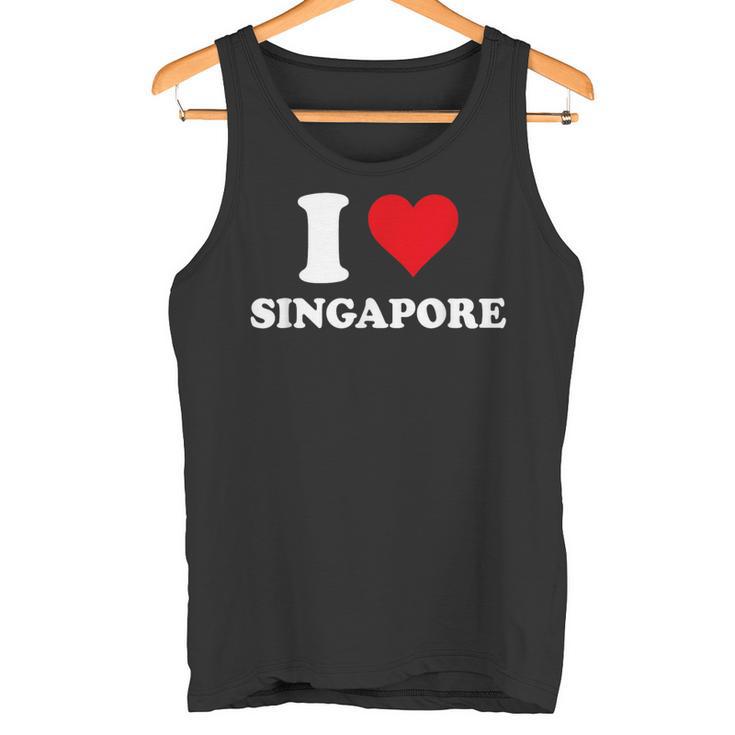 I Loveingapore Heart シンガポールギフト タンクトップ