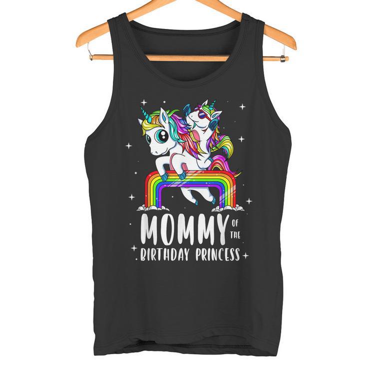 Mamá La Princesa De Cumpleaños Unicornio Mamá Camiseta sin mangas