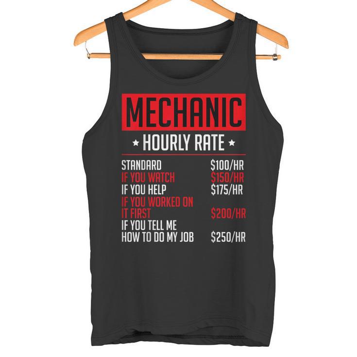 Mechanics Auto Mechanics メカニック 時給 カーメカニック タンクトップ