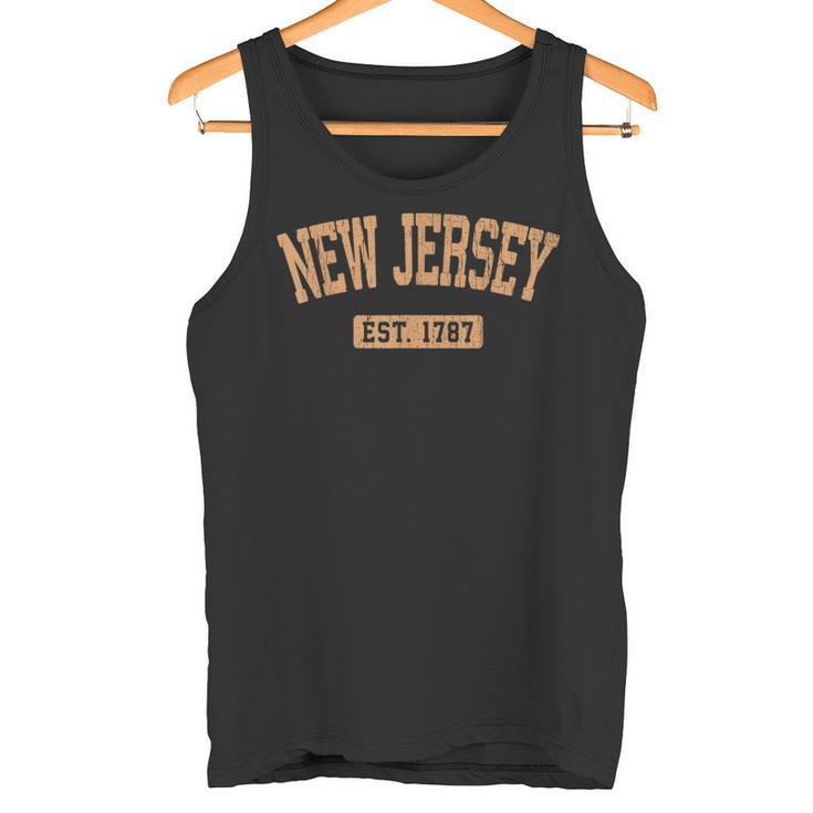 New Jersey Classic Buffintage Text Est1787 タンクトップ