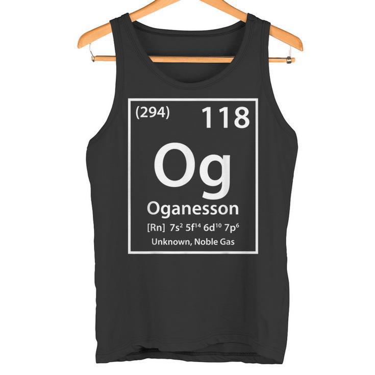 Oganesson Element ホワイト タンクトップ