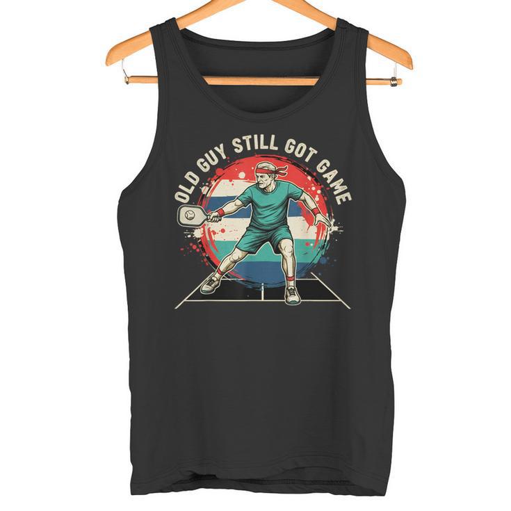 Old Guytill Got Game Pickle Ball メンズ タンクトップ