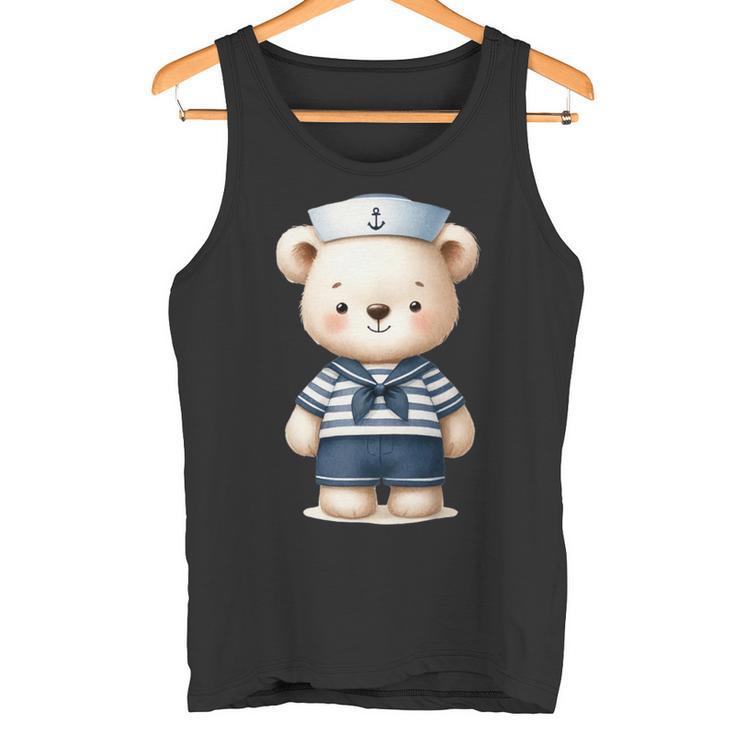 Oso Marinero Para Niños Niñas Niños Camiseta sin mangas