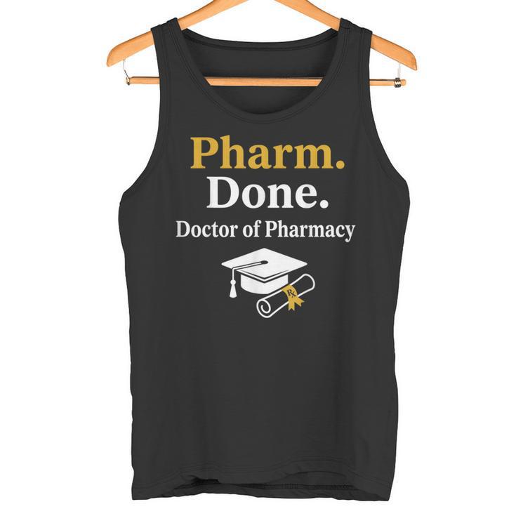 Pharm Done ドクターオブファーマシー 卒業式 タンクトップ