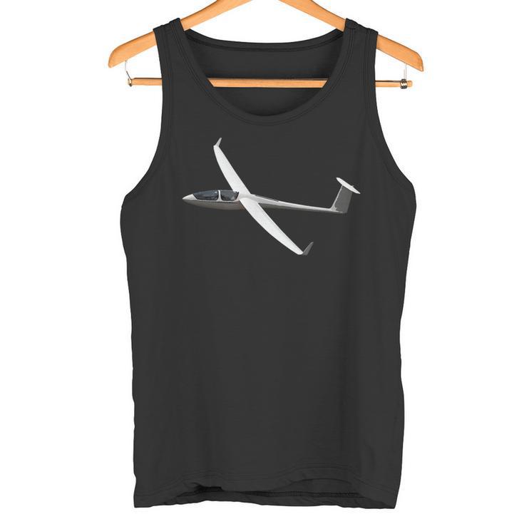 Planeador Piloto Planeador Aviónolador Avión Camiseta sin mangas