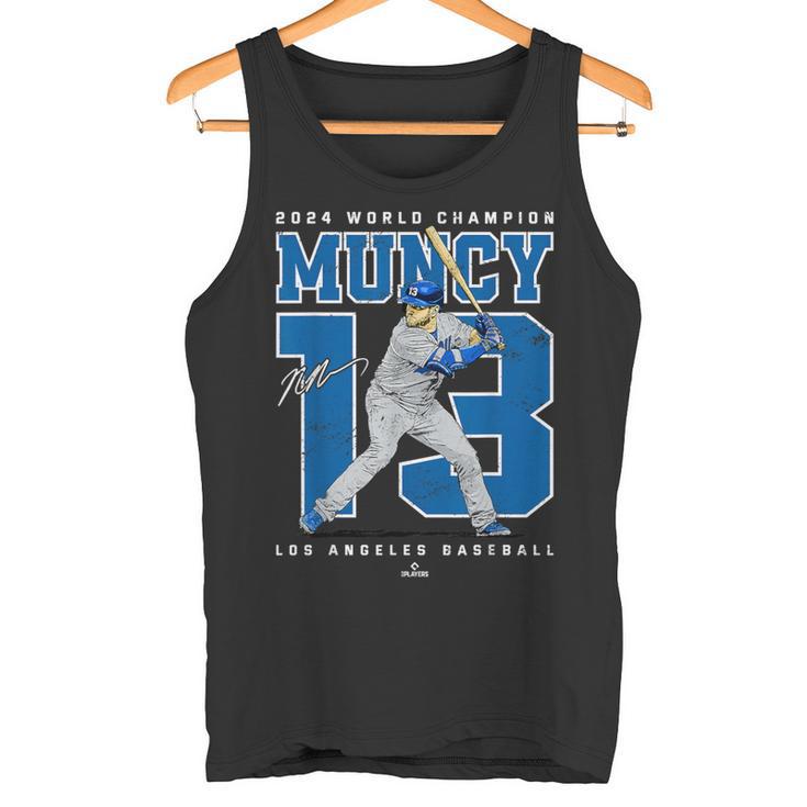 Player Number 2024 World Champion Max Muncy Los Angeles タンクトップ