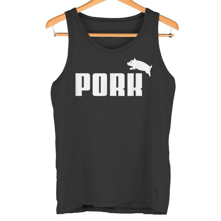 Pork – 面白いtシャツ Bbqスモーカーベーコン愛好家用 タンクトップ