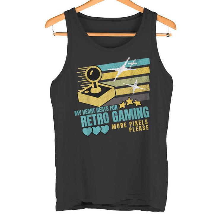 Retro Gamingideojuegosintage 8-Bit Gamer Camiseta sin mangas