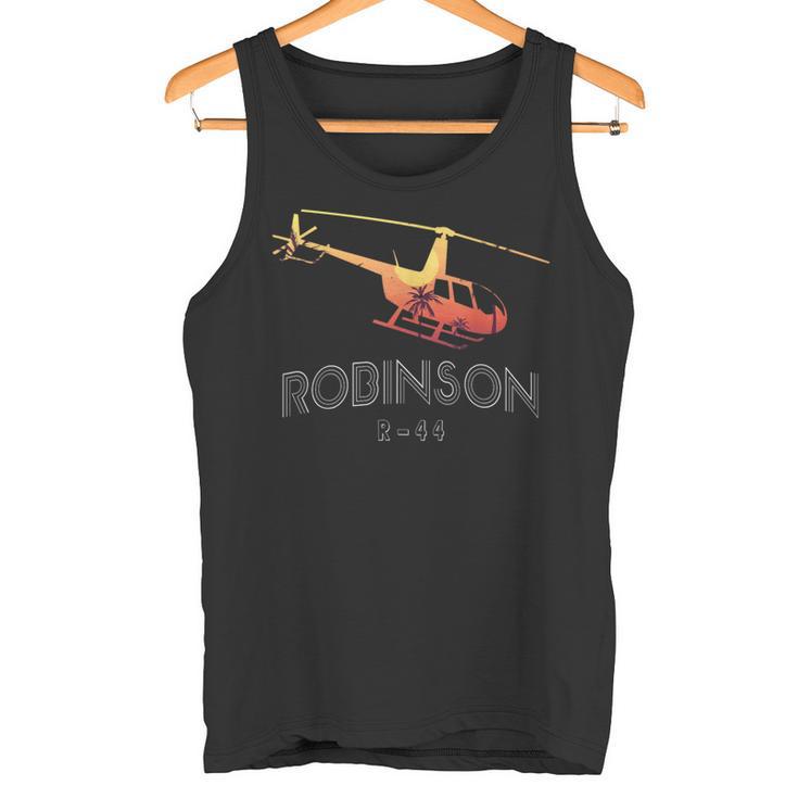 Robinson R44 Helicóptero Aviador Piloto Regalo Camiseta sin mangas