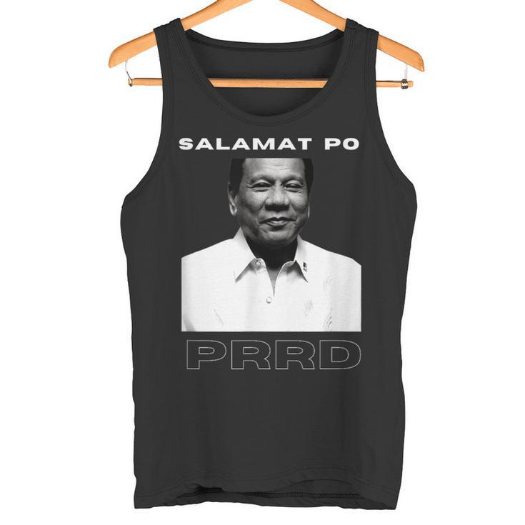 Salamat Po Prrd ありがとう社長ドゥテルテ・ピノイピネー タンクトップ