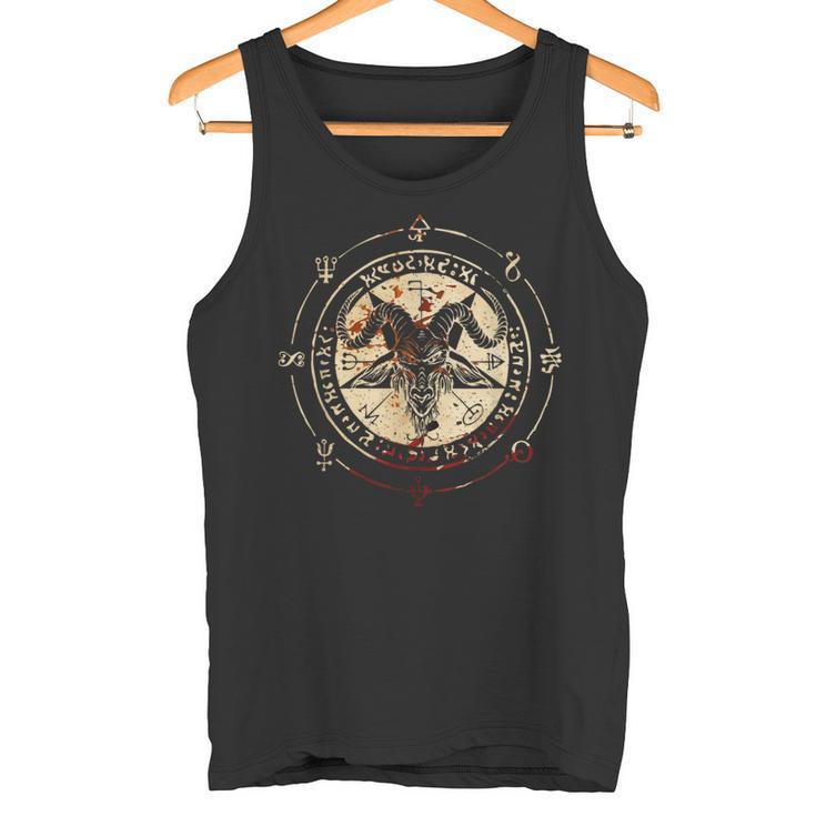 Seal Of Baphomet Occult Pentagram Goatatanic Occult タンクトップ