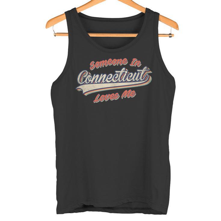 Someone In Connecticut Loves Me レトロ ステート ヴィンテージ 長袖tシャツ タンクトップ