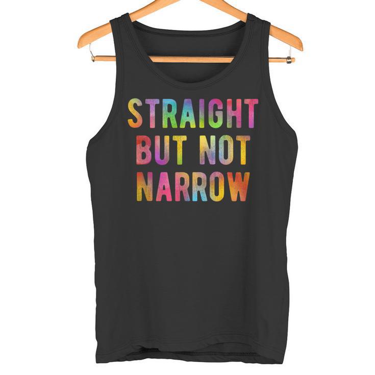 Straight But Not Narrow レインボー Lgbtq Ally タンクトップ