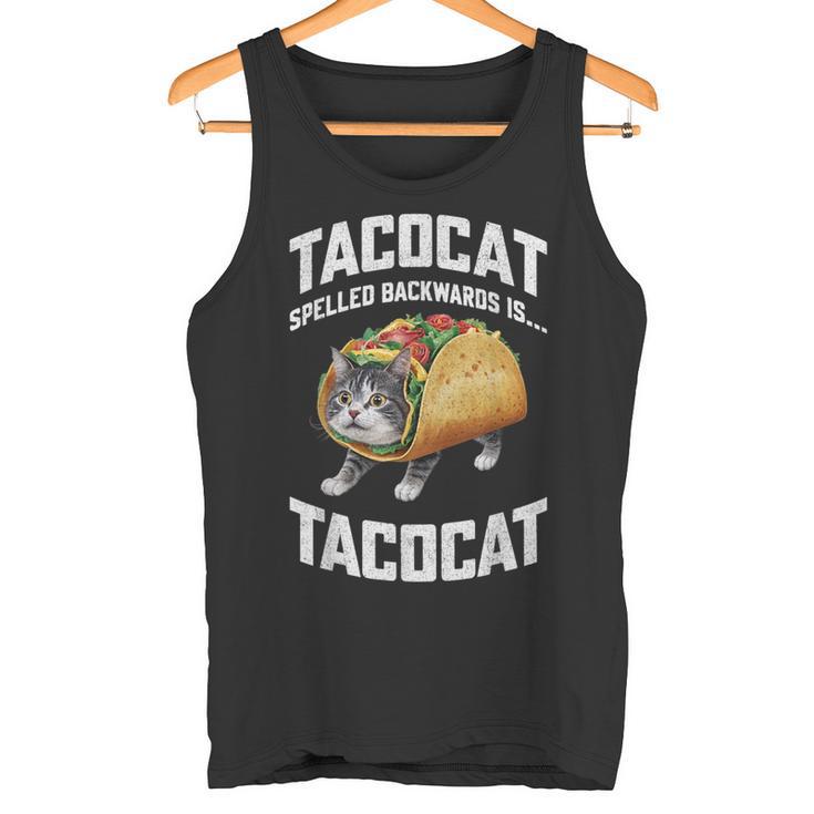 Tacocatpelled Backward Is Tacocat シャツ タコキャット好き タンクトップ