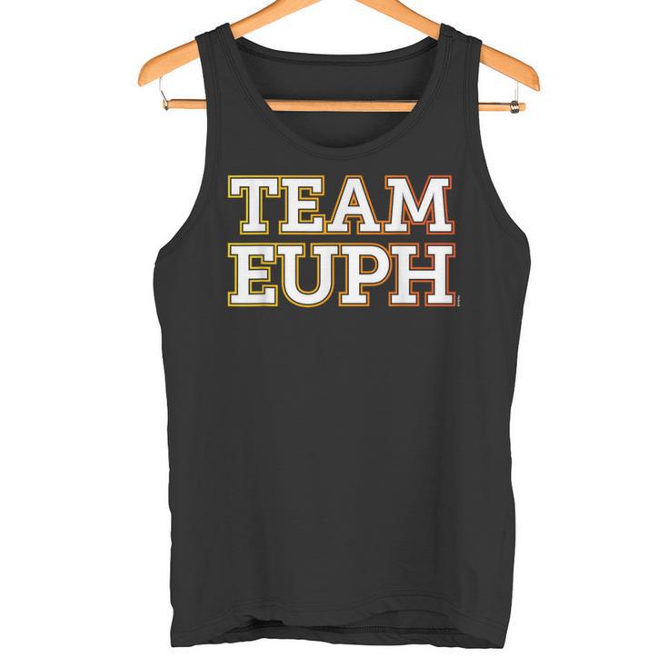 Team Euph Team Euphonium 吹奏楽部「チームユーフ」 おかしなユーフォニアム タンクトップ
