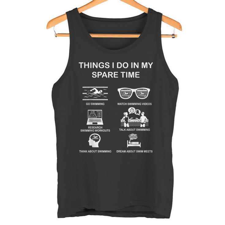 Things I Do In Mypare Time スイミング スイマー ユーモア タンクトップ