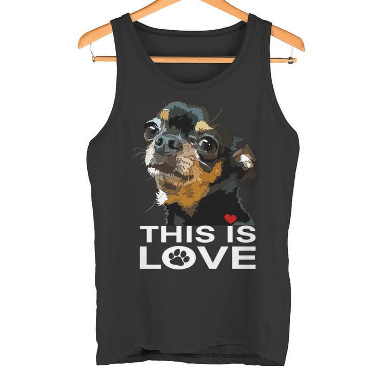 This Is Love And Tan チワワ犬 長袖tシャツ タンクトップ