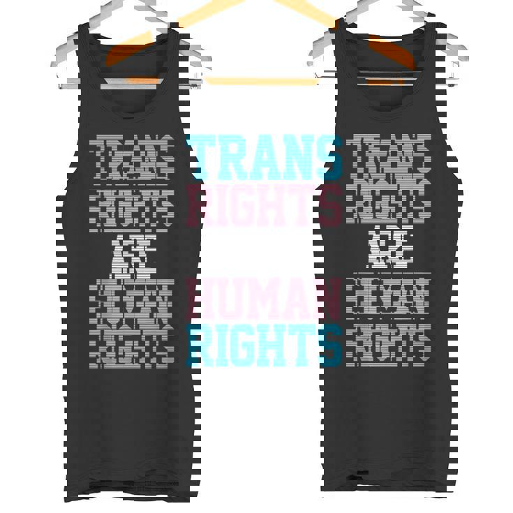 Trans Rights Are Human Rights Lgbtq トランスジェンダー フラッグ プライド タンクトップ