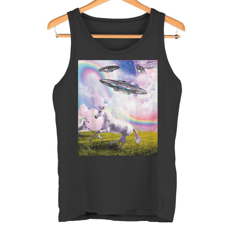 Ufo 誘拐ユニコーン タンクトップ