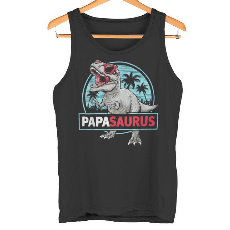 Uomo Divertente Papasaurus Cool Dinosauro Papà Canotta