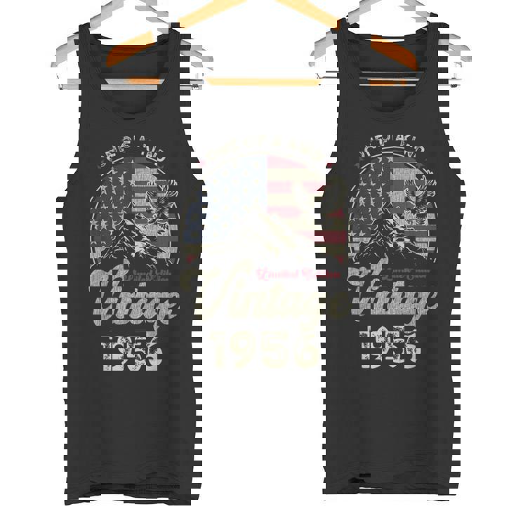 Vintage 1956 愛国的なイーグル、70歳の誕生日、アメリカ国旗 タンクトップ