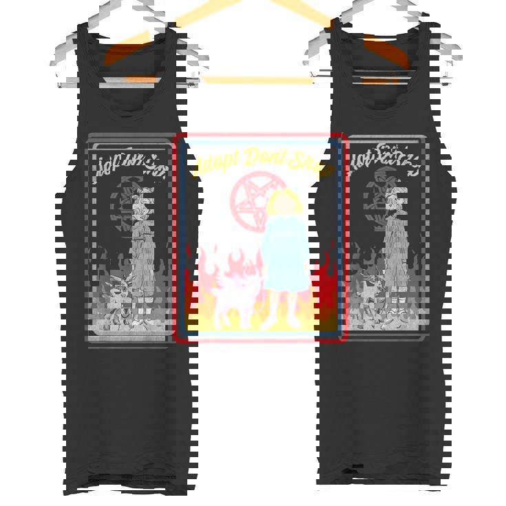 Vintage Child Game Horror Adopt Donthop Dark Humor タンクトップ