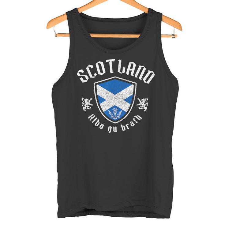We Lovecotland Alba Gu Brath スコットランド国旗 プライド ヴィンテージ タンクトップ