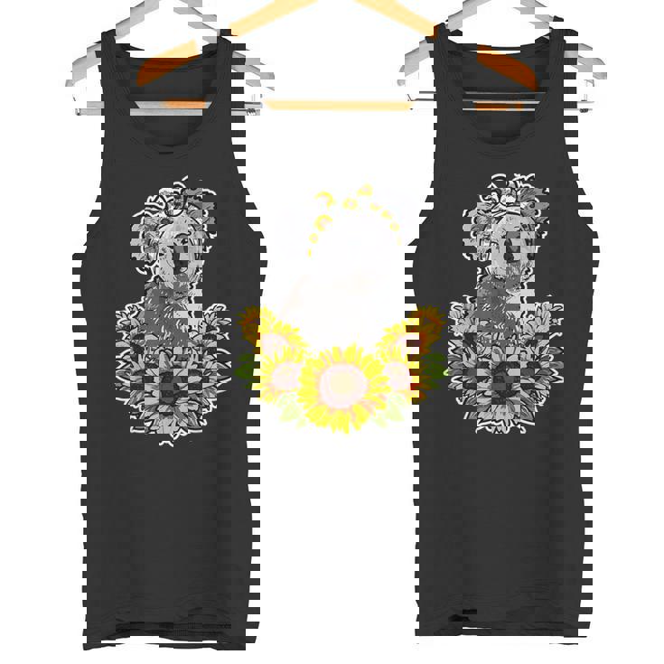 かわいいコアラベア ポイズンひまわりデココアラ タンクトップ