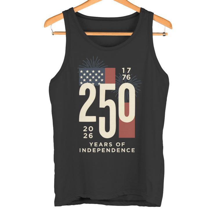 アメリカ250周年記念 愛国心が強い7月4日 250年 長袖tシャツ タンクトップ