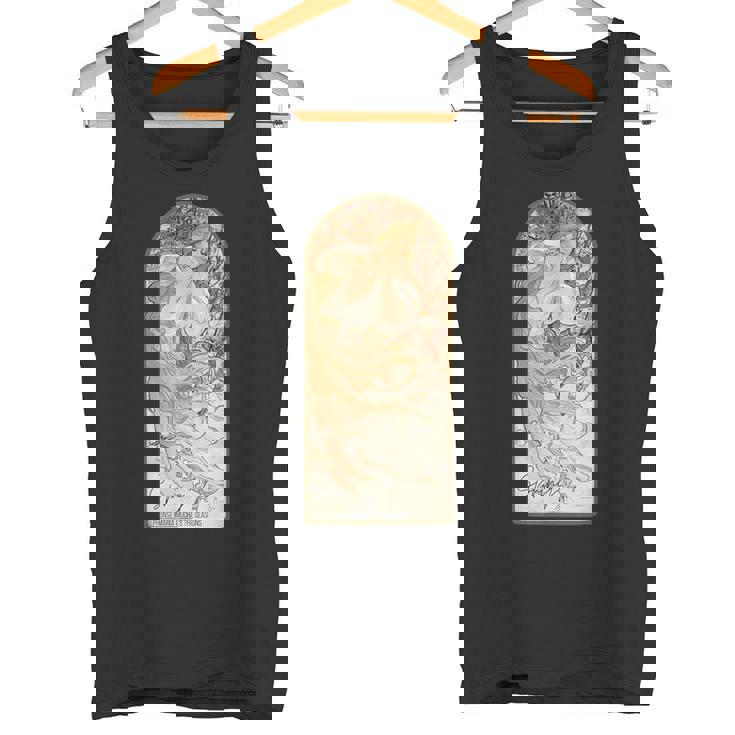 アルフォンス・マリア・ミュシャの季節 春 タンクトップ