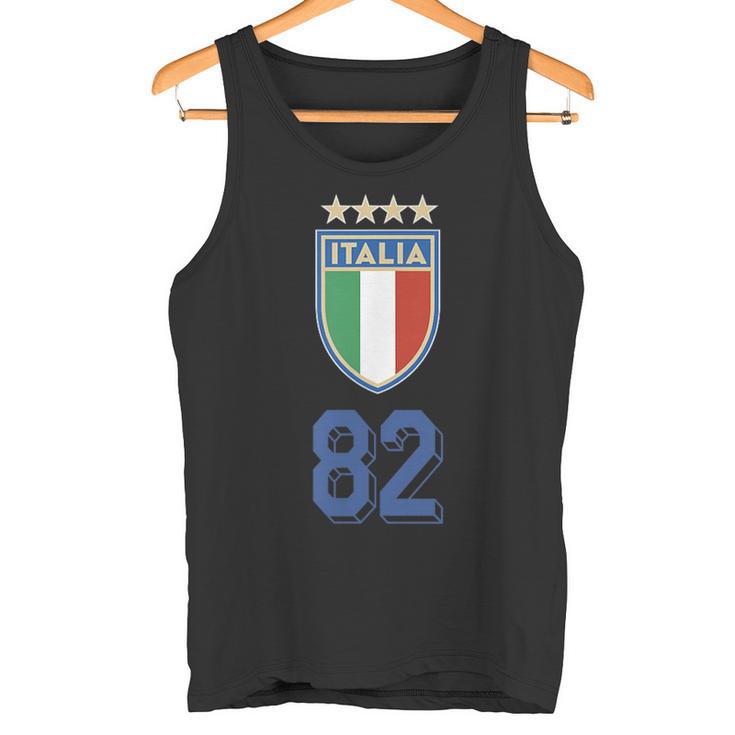 イタリア 1982 ワールドカップ サッカー ヴィンテージ クレスト グラフィック タンクトップ