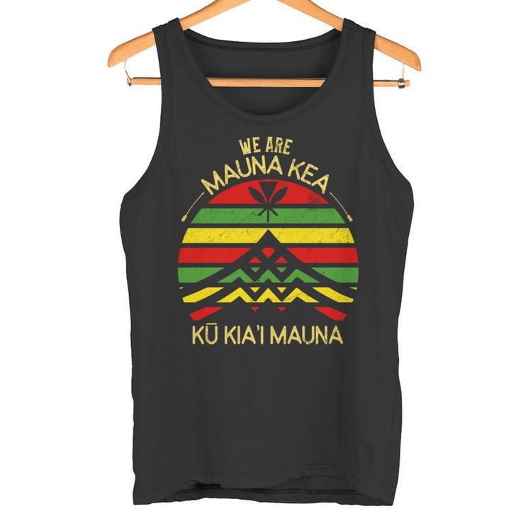 カナカ マオリ フラッグ We Are Mauna Kea No Tmt 長袖tシャツ タンクトップ