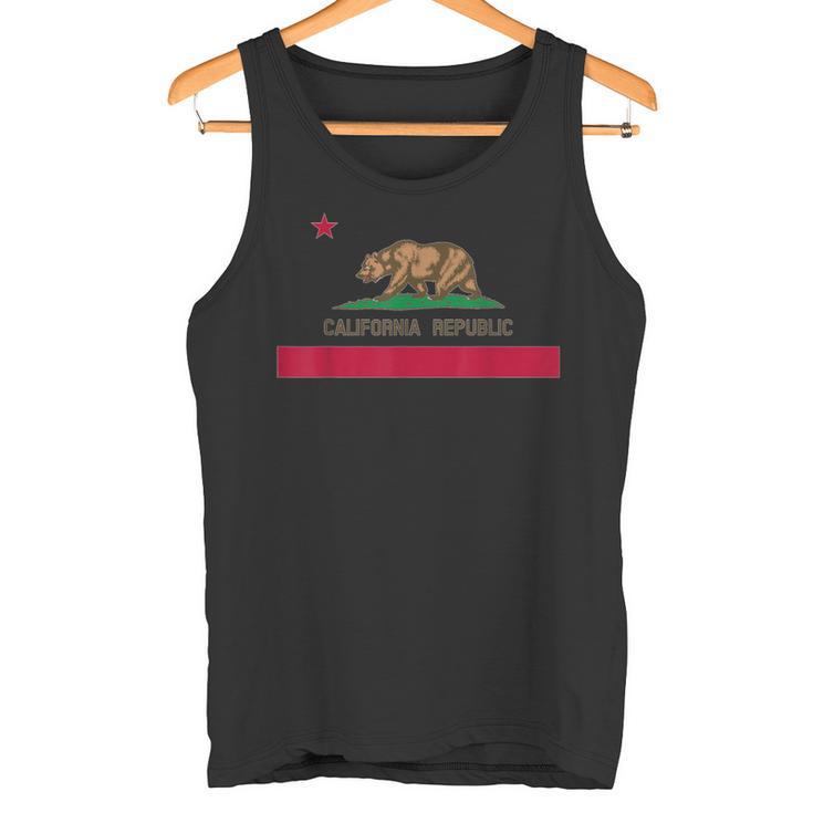 カリフォルニア州 'Bear Republic' 州旗 タンクトップ