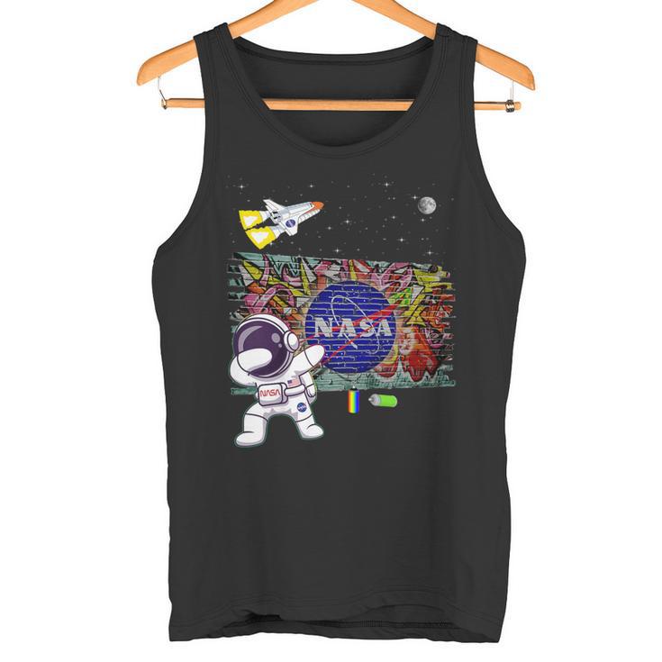 キッズ Nasaグラフィティアート宇宙飛行士キッドダビングスペースシャトルクール タンクトップ