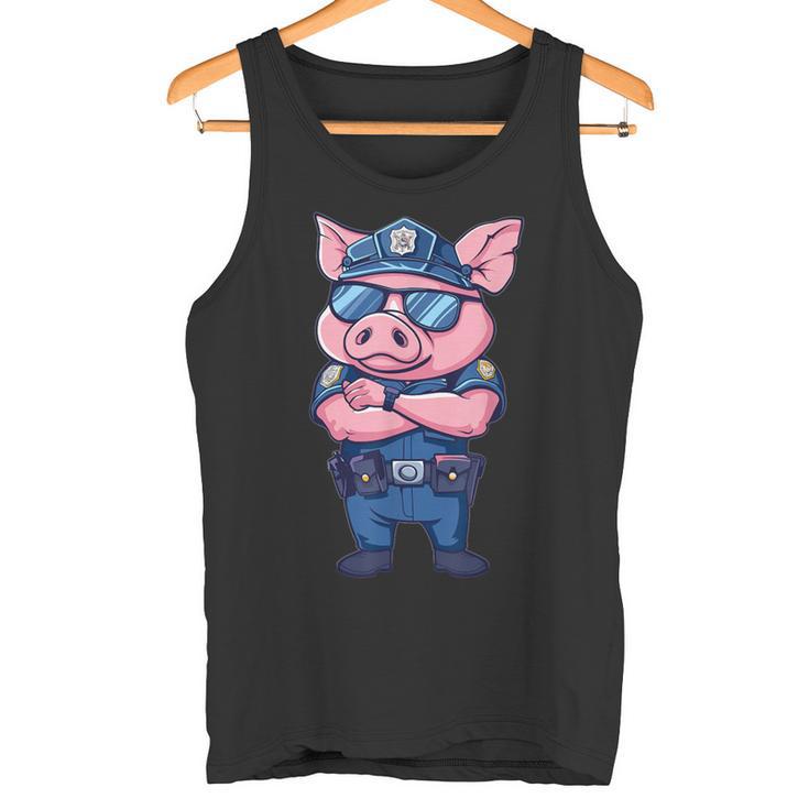 キッズ 警察豚 タンクトップ