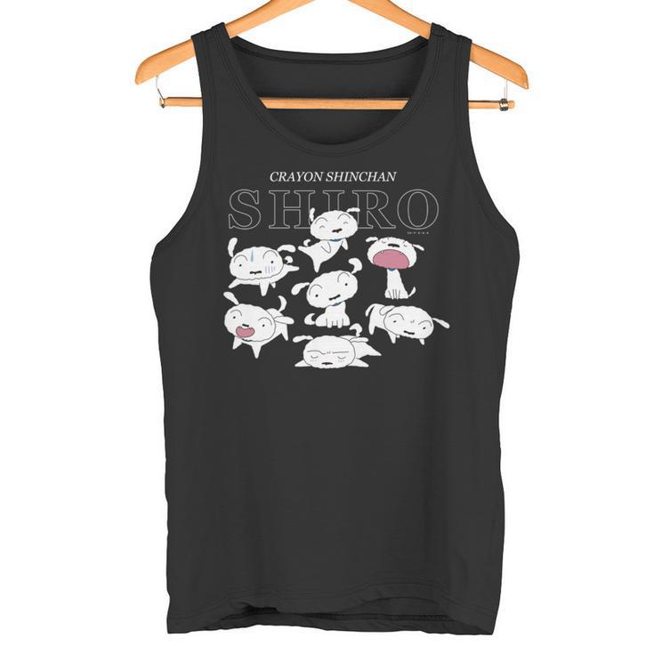 クレヨンしんちゃん いろいろシロ 長袖tシャツ タンクトップ