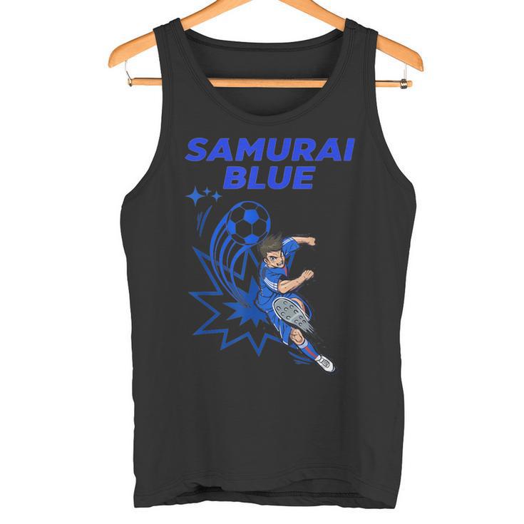 サムライブルーamurai Blue サッカー代表 漫画アニメ タンクトップ