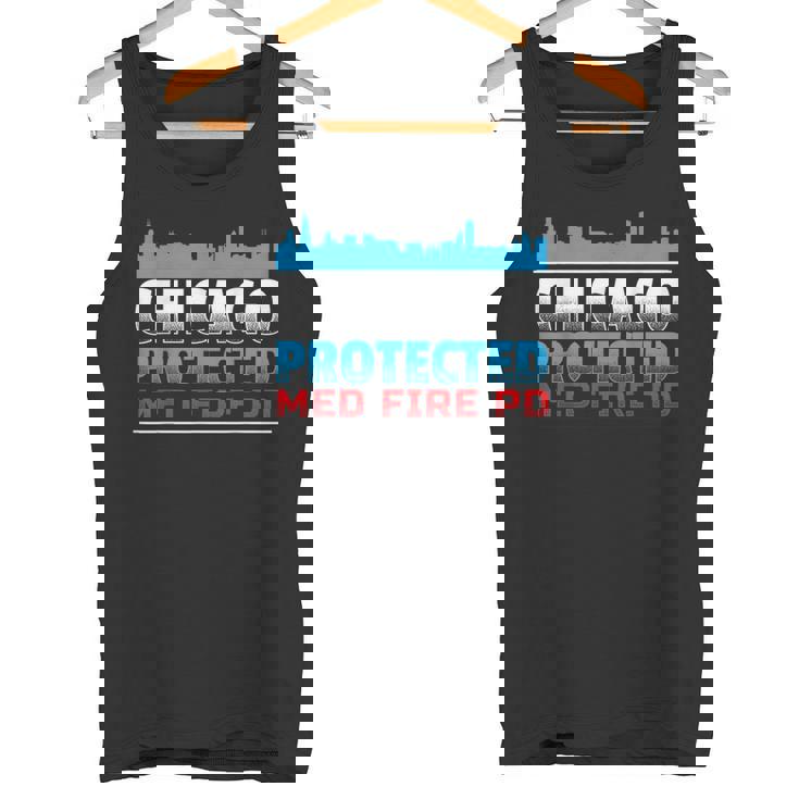 シカゴ・プロテクテッド Med Fire Pd シカゴファン向け タンクトップ