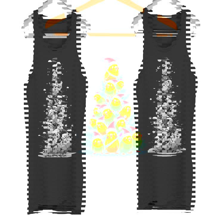 セキセイインコのクリスマス ツリー 面白いセキセイインコ ホリデー セキセイインコ タンクトップ