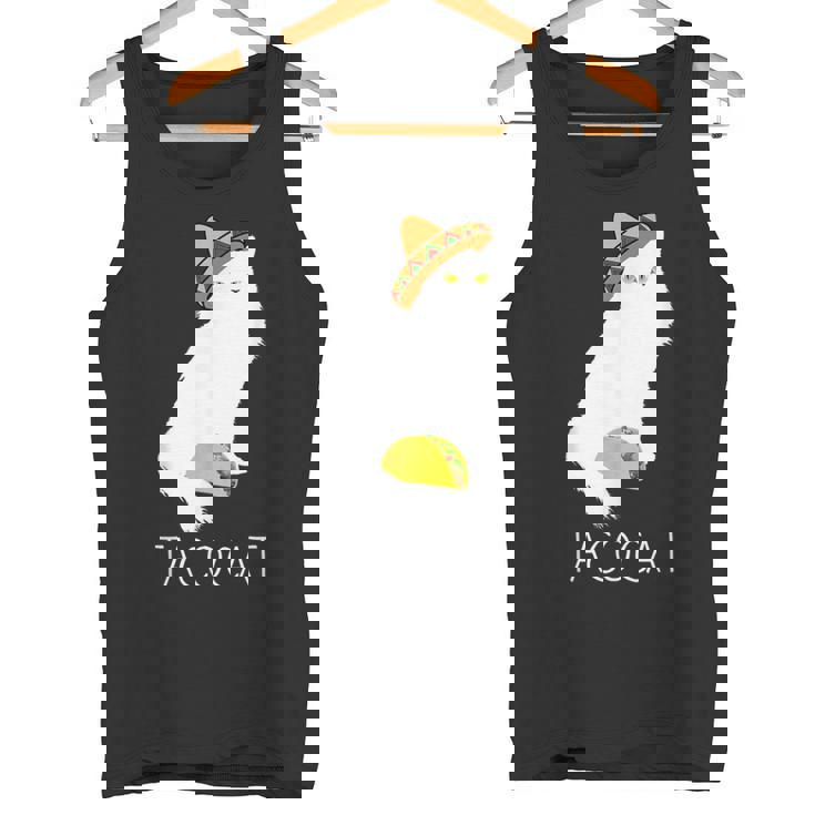 タコキャット-楽しい猫の回文 タンクトップ