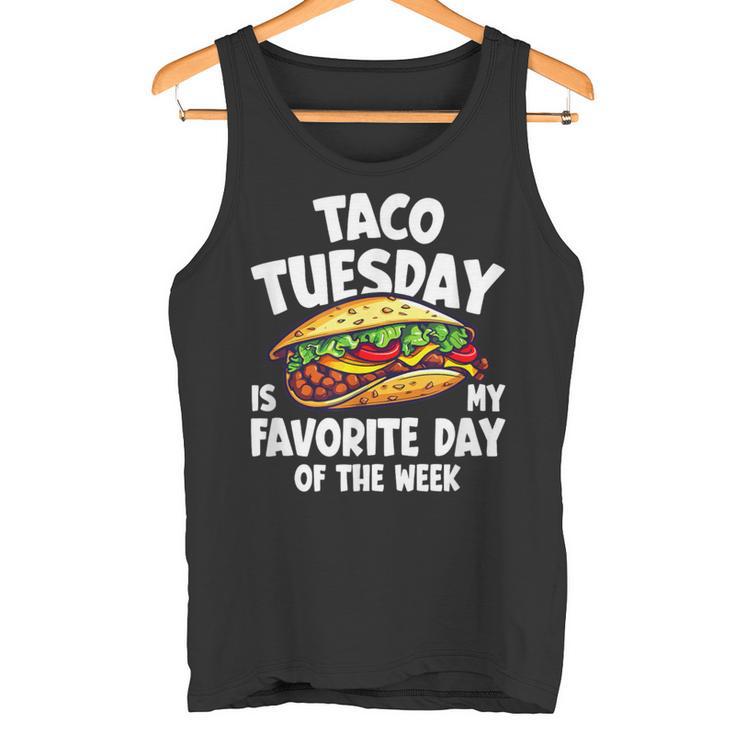 タコ・チューズデーは1週間のうちで一番好きな日 Taco Tuesday Is My Favorite Day タンクトップ