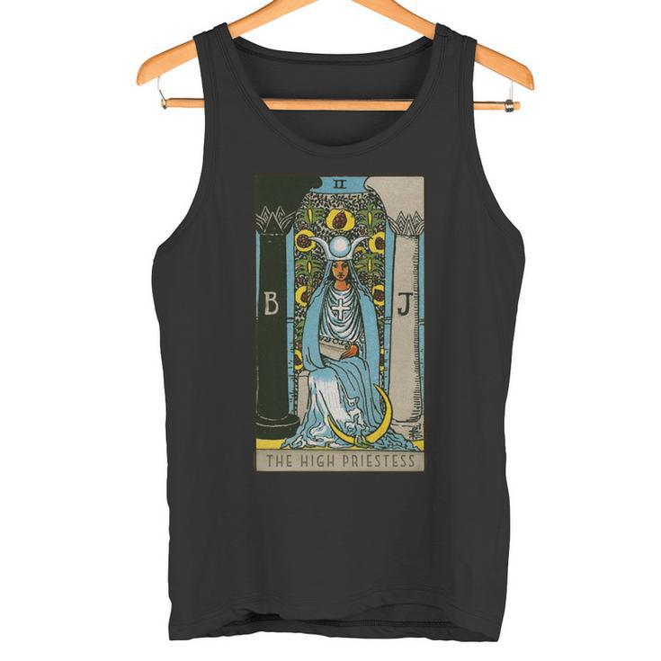 タロットカード The High Priestess ビンテージカード2 長袖tシャツ タンクトップ
