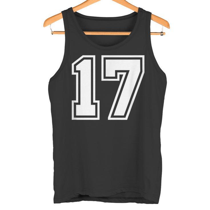 チームジャージーナンバー＃17スポーツギフト タンクトップ
