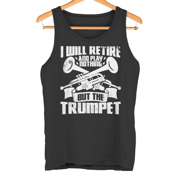 トランペットじいさん吹奏楽団マーチングバンド 長袖tシャツ タンクトップ