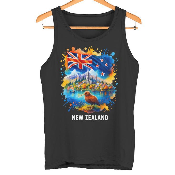 ニュージーランド国旗 旅行 お土産 ニュージーランド人 Nz キウイバード 長袖tシャツ タンクトップ