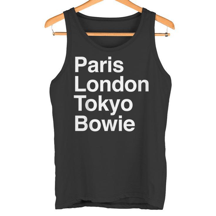 パリ東京ロンドンボウイ ギフトデザイン Bowieouvenir タンクトップ