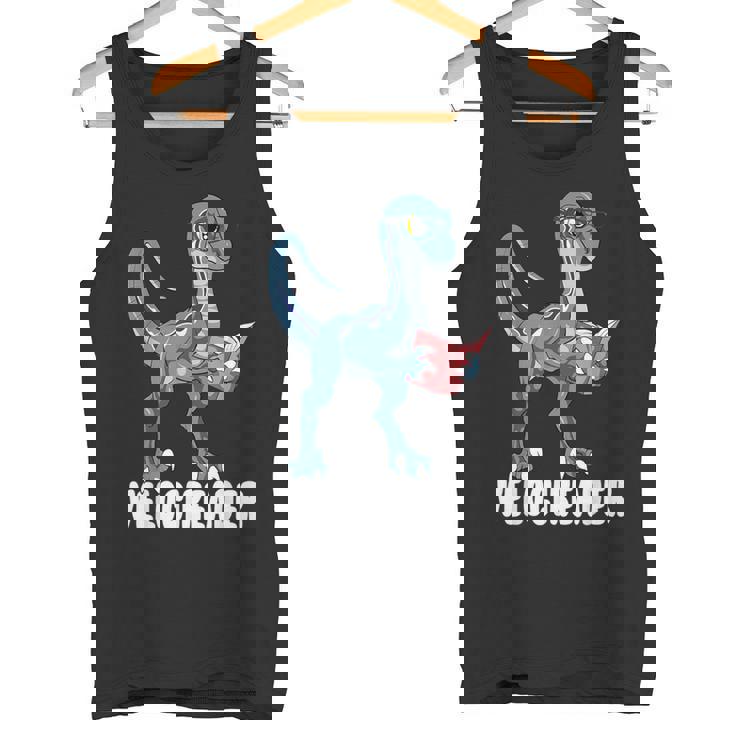 ベロシアダー ベロキラプトル 恐竜 読書 本好き タンクトップ